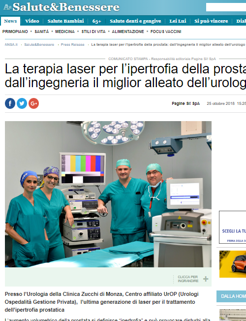 La terapia laser per l’ipertrofia della prostata: dall’ingegneria il miglior alleato dell’urologo La terapia laser per l’ipertrofia della prostata: dall’ingegneria il miglior alleato dell’urologo